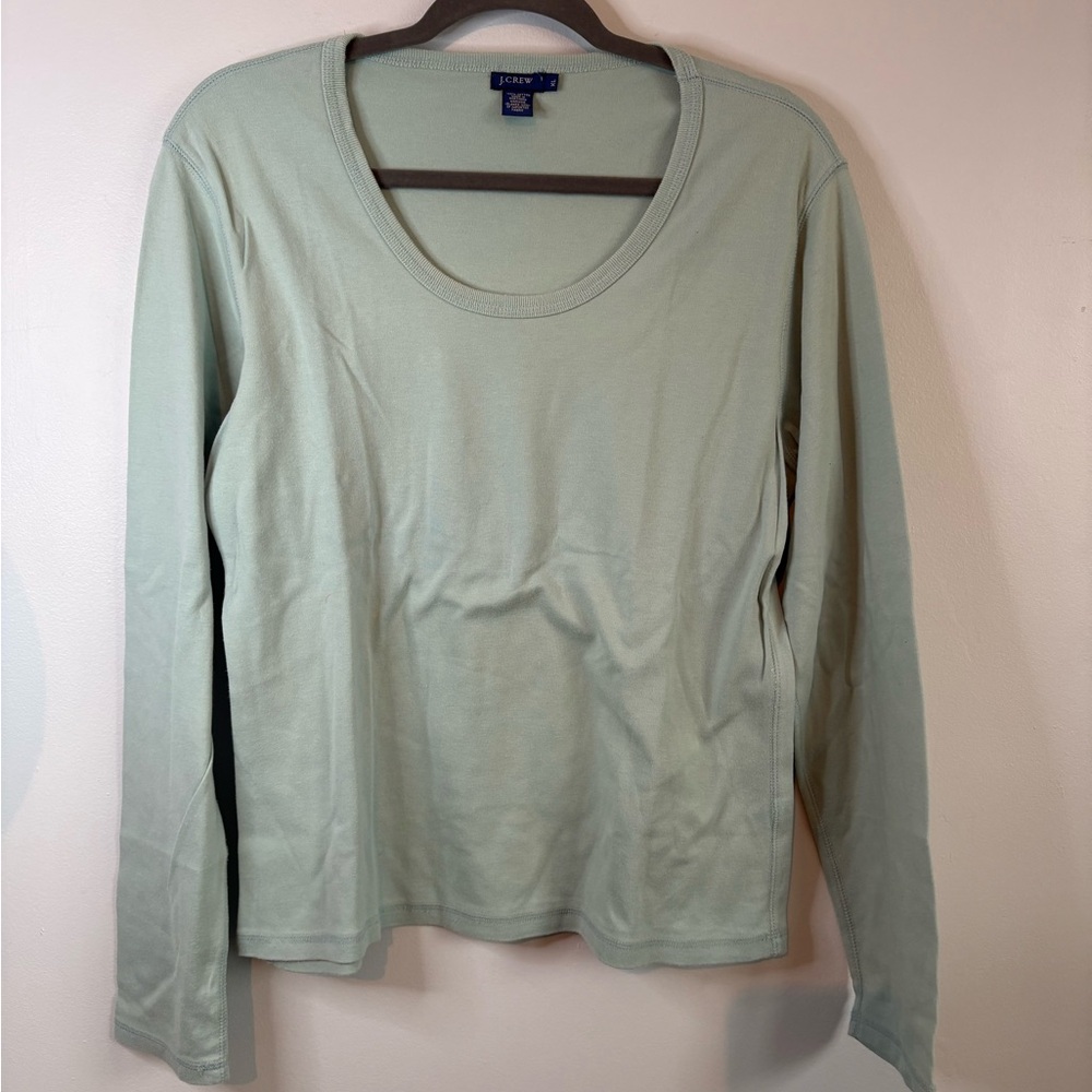 Vintage J. Crew Light Green Long Sleeve Tee